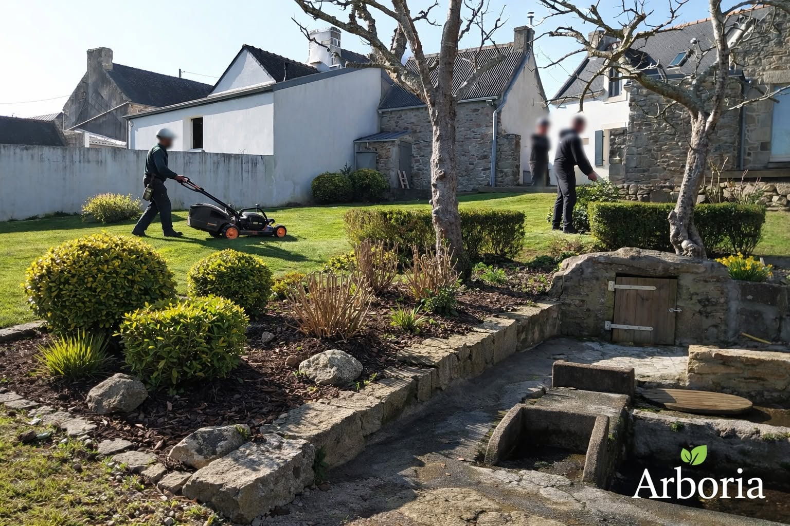 Entretien de jardin et tonte de pelouse en Finistère Sud par ARBORIA